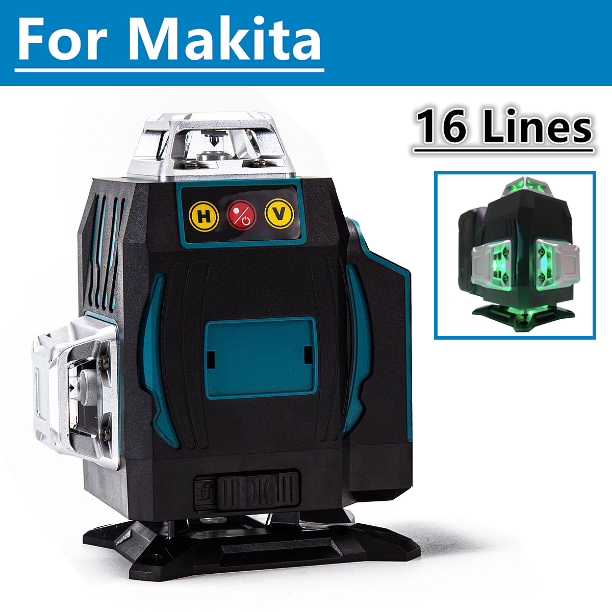 Power Tools Green Color - Für Makita 18V Akku 16 Linien