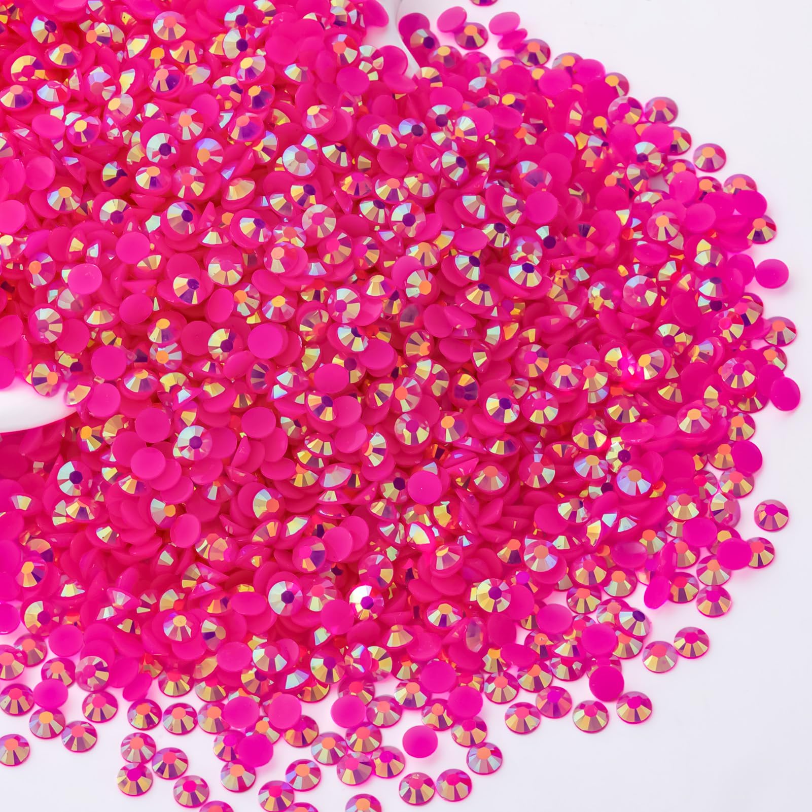 Power Tools Pink - Hot Pink AB Harz-Jelly-Strass 2mm 3mm