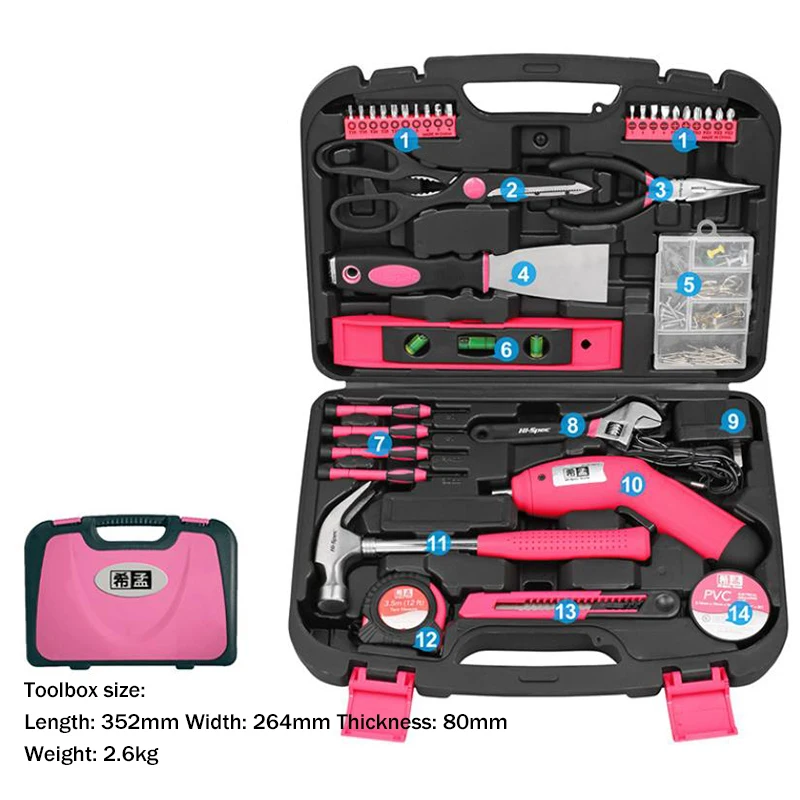 Rosa Handwerkzeug-Set, Elektro – Power Tools Pink Bewertung und Preis