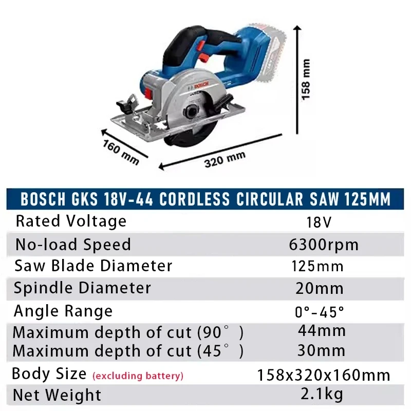 Bosch Akku-Kreissäge GKS18V-44 – Power Tools Bosch Bewertung und Preis