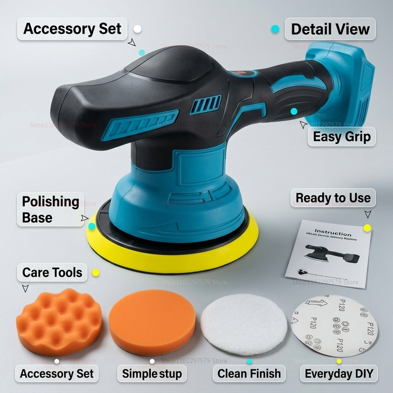 Kabelloser 18V Auto-Polierer E – Power Tools Sander Bewertung und Preis