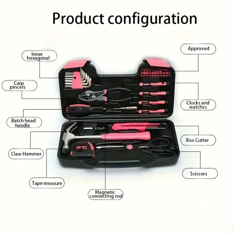XMSJ Das Rosa Werkzeugset, ein – Power Tools Pink Bewertung und Preis