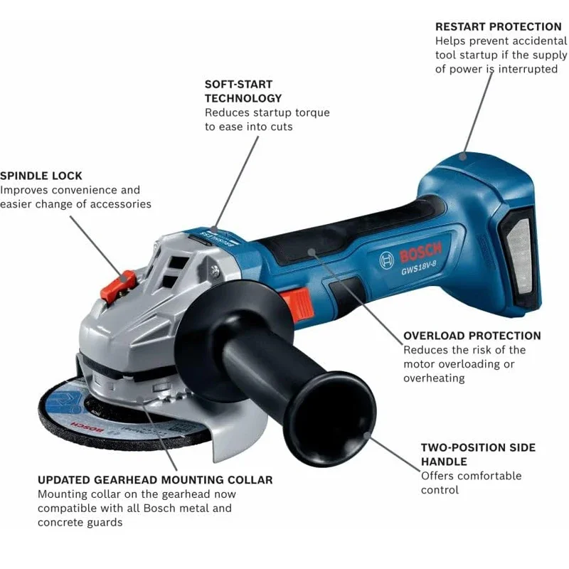 BOSCH GWS 18V-8 Akku-Winkelsch – Power Tools Bosch Bewertung und Preis