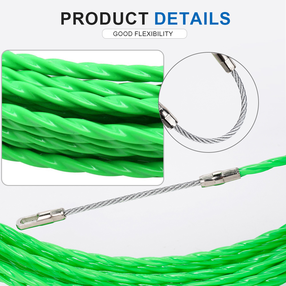 4MM Glasfaser-Kabelziehband 5- – Power Tools Green Color Bewertung und Preis