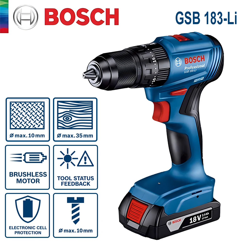 Bosch GSB 183-LI Elektrischer  – Power Tools Bosch Bewertung und Preis